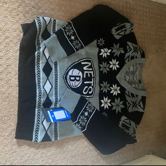 NWT Brooklyn Nets Brooklyn festive holiday sweater - Picture 6 of 6